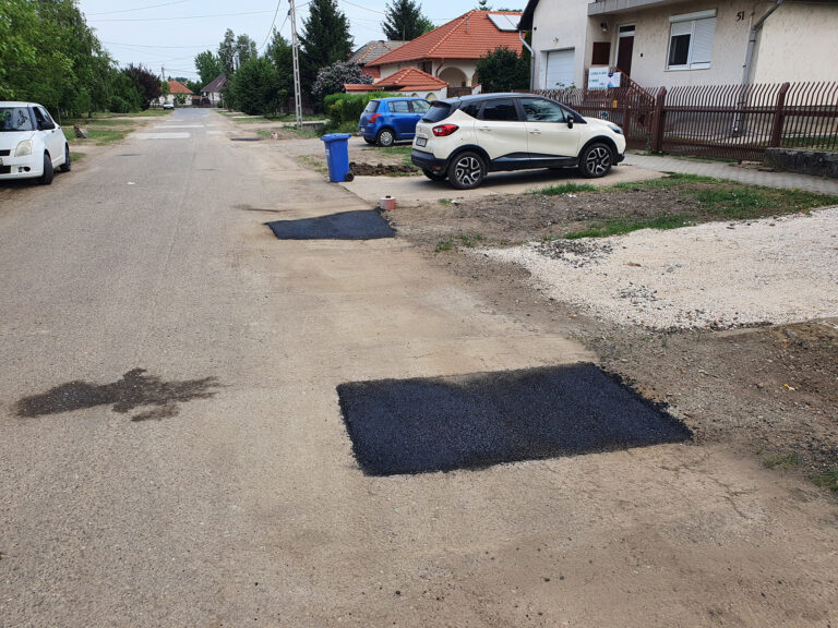 Kisköre, kátyúzás